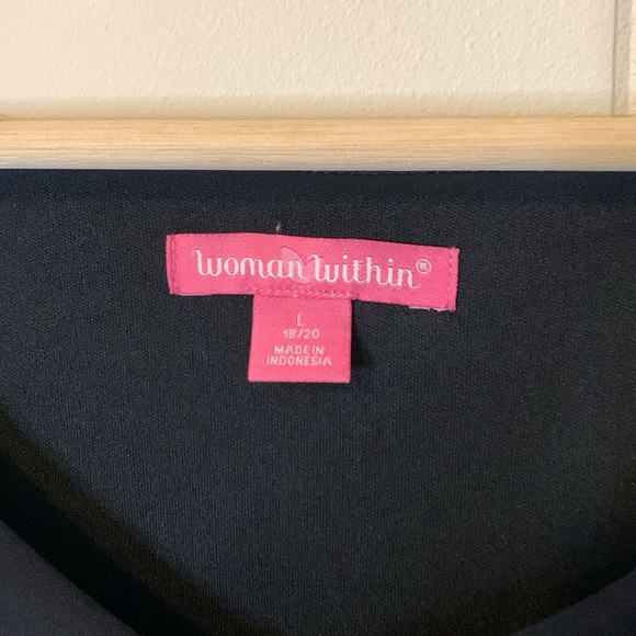 Woman Within Black Dress Size Large - Picture 3 of 7